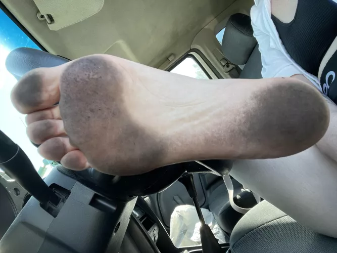 Barefoot walks out in the world so my soles good! Clean up is always a chore..