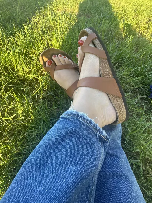 Birks today, maybe the coach will notice my feet 