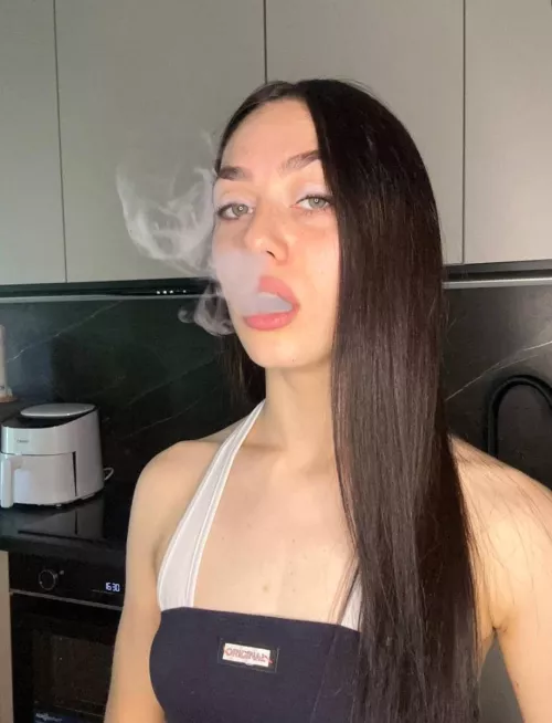 blowing smoke out of my mouth