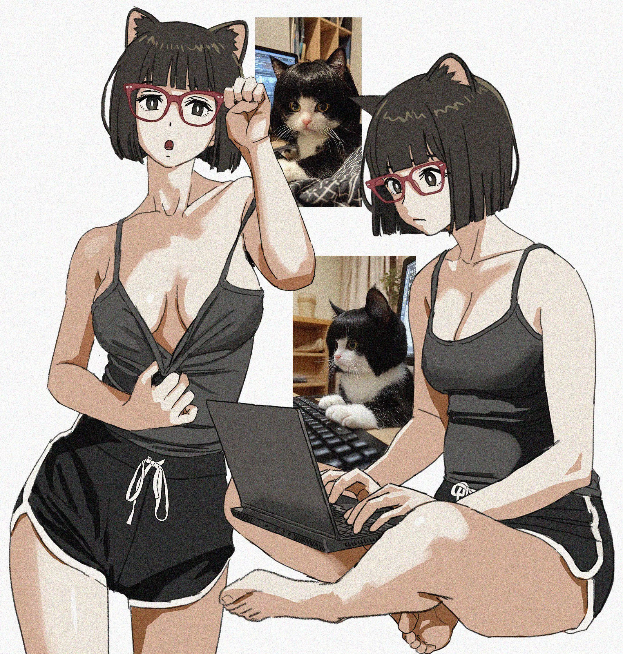 Bob Hair Cat [Original]