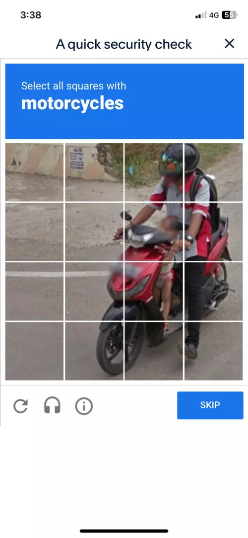 Capatcha i was given today