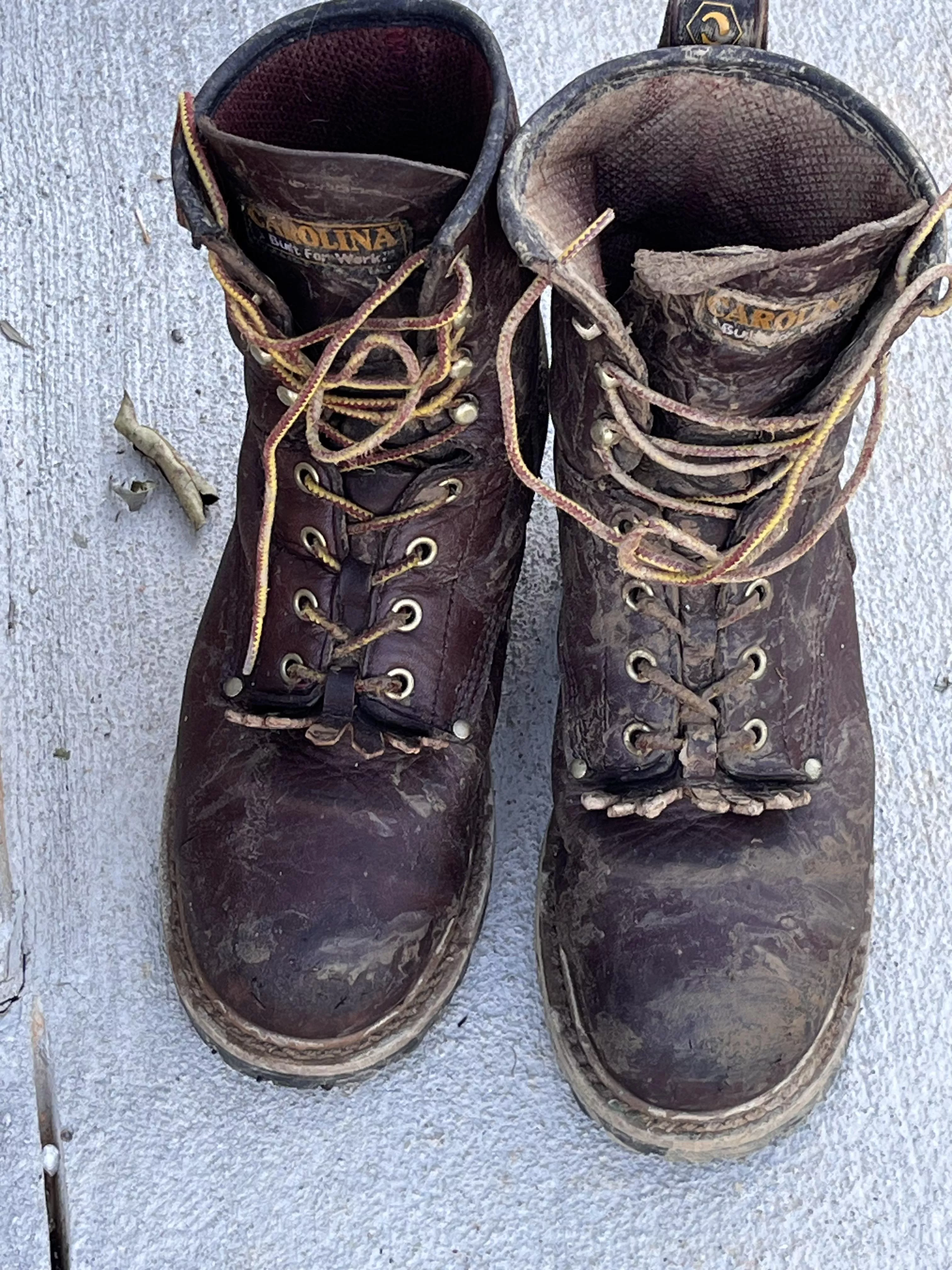 Carolina boots after the Carolina floods 