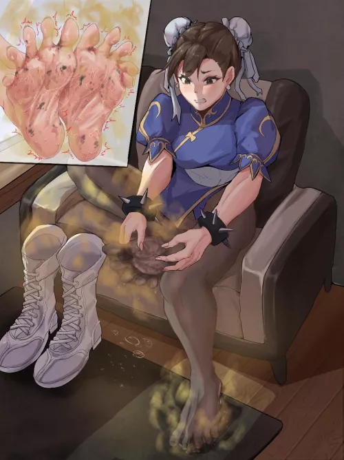 Chun-li's sweaty feet melt my mind 