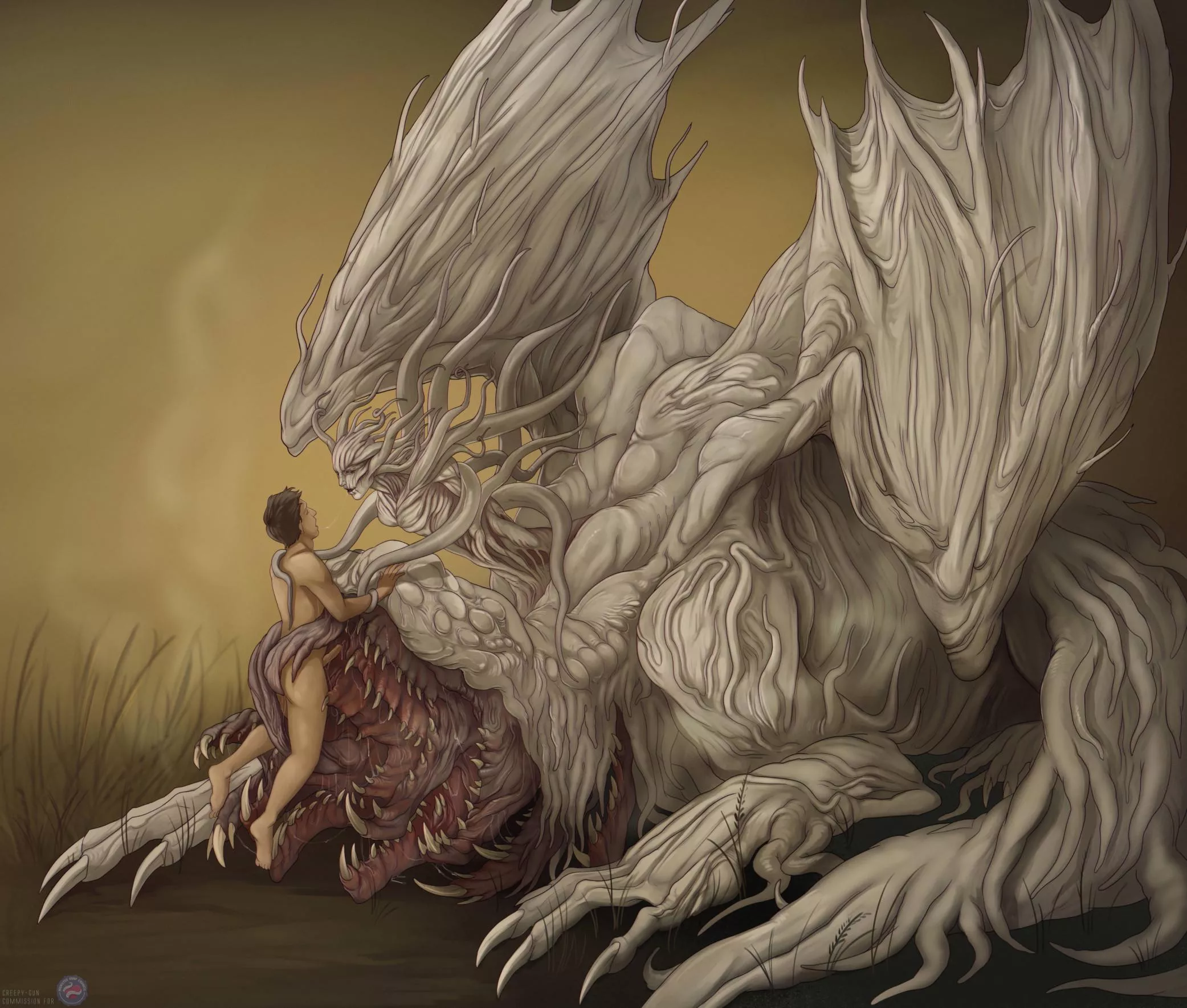 (Creepy Gun) [FM] There seem to be a lot more pictures of monsters from some media compared to actual porn. This is a porn subreddit, first and foremost, so should I start removing some of those posts? They're technically protected under rule 5 but I co