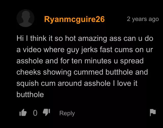 Cummed butthole
