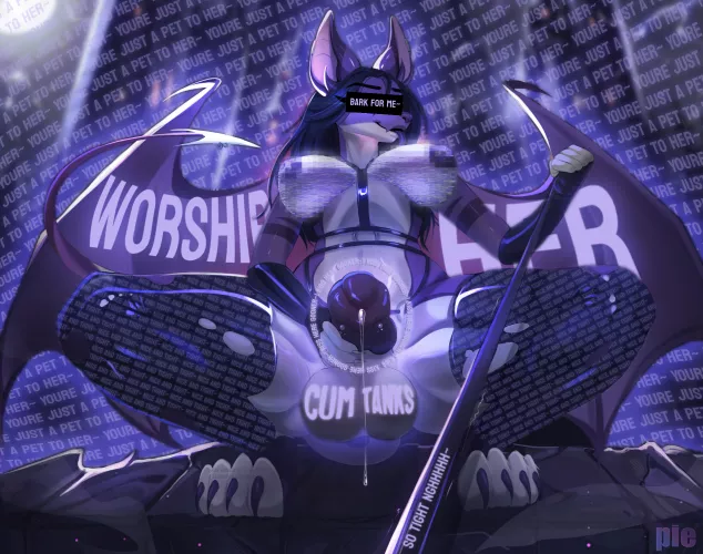 Day 6: Leash~ what do yall want next~ Aww~ is it a little tight gooner~? GOOD <3 a useless slut like you should ADORE the fact you get to be put on a leash by her~ Now service her cock before she pulls even tighter~ but i think you'd like that either