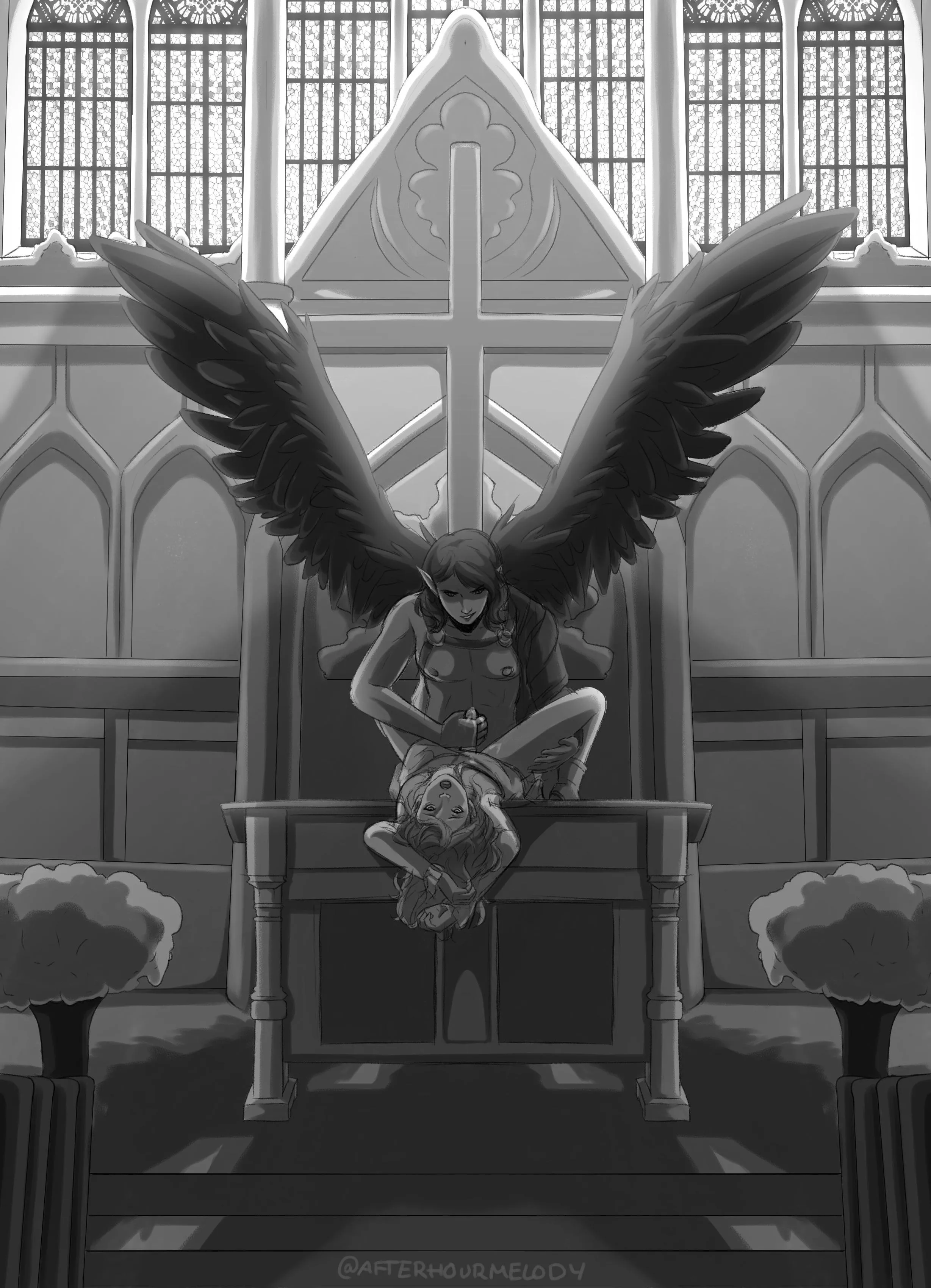 Desecrating him in front of God [OC]