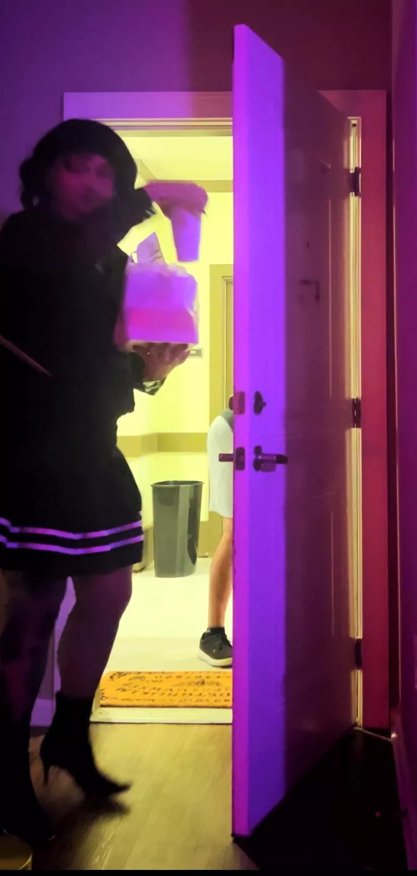 Door dash guy wasn’t as thrilled as I was!