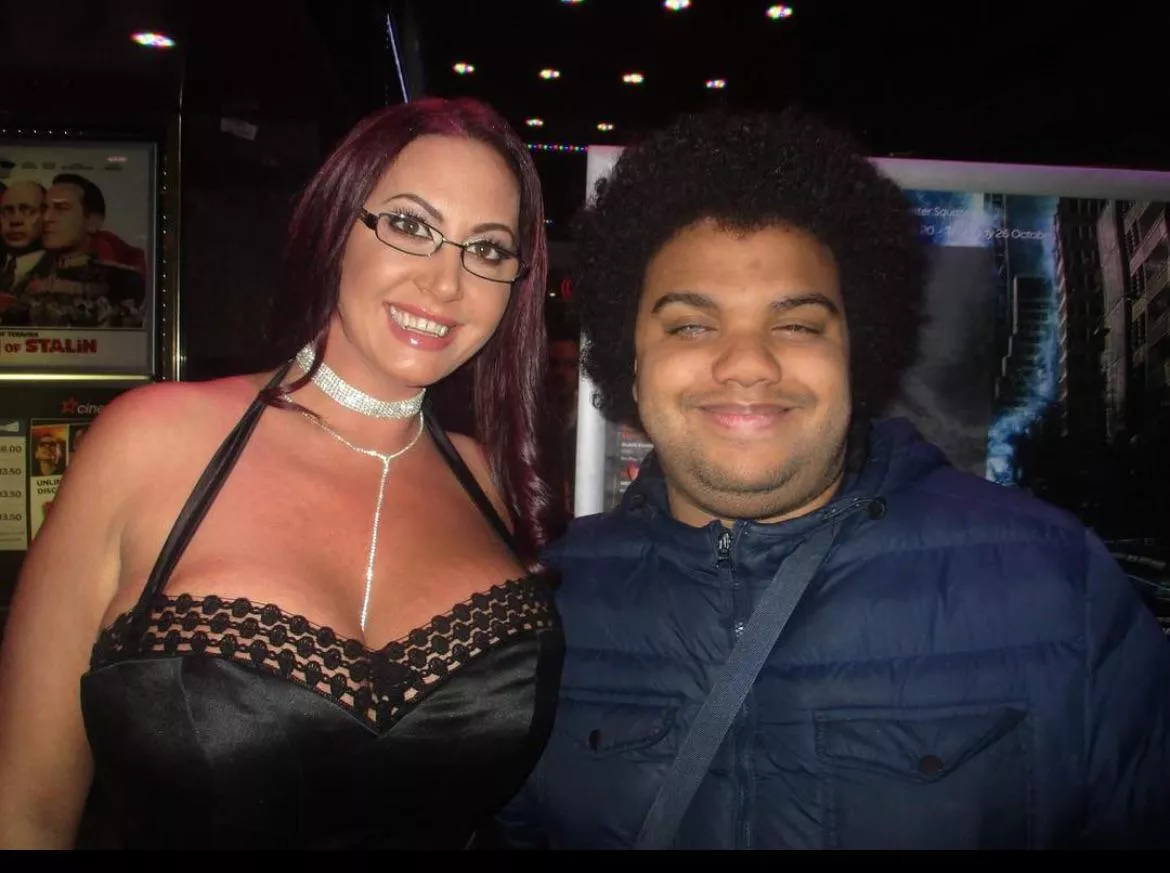 Emma butt with her admirer