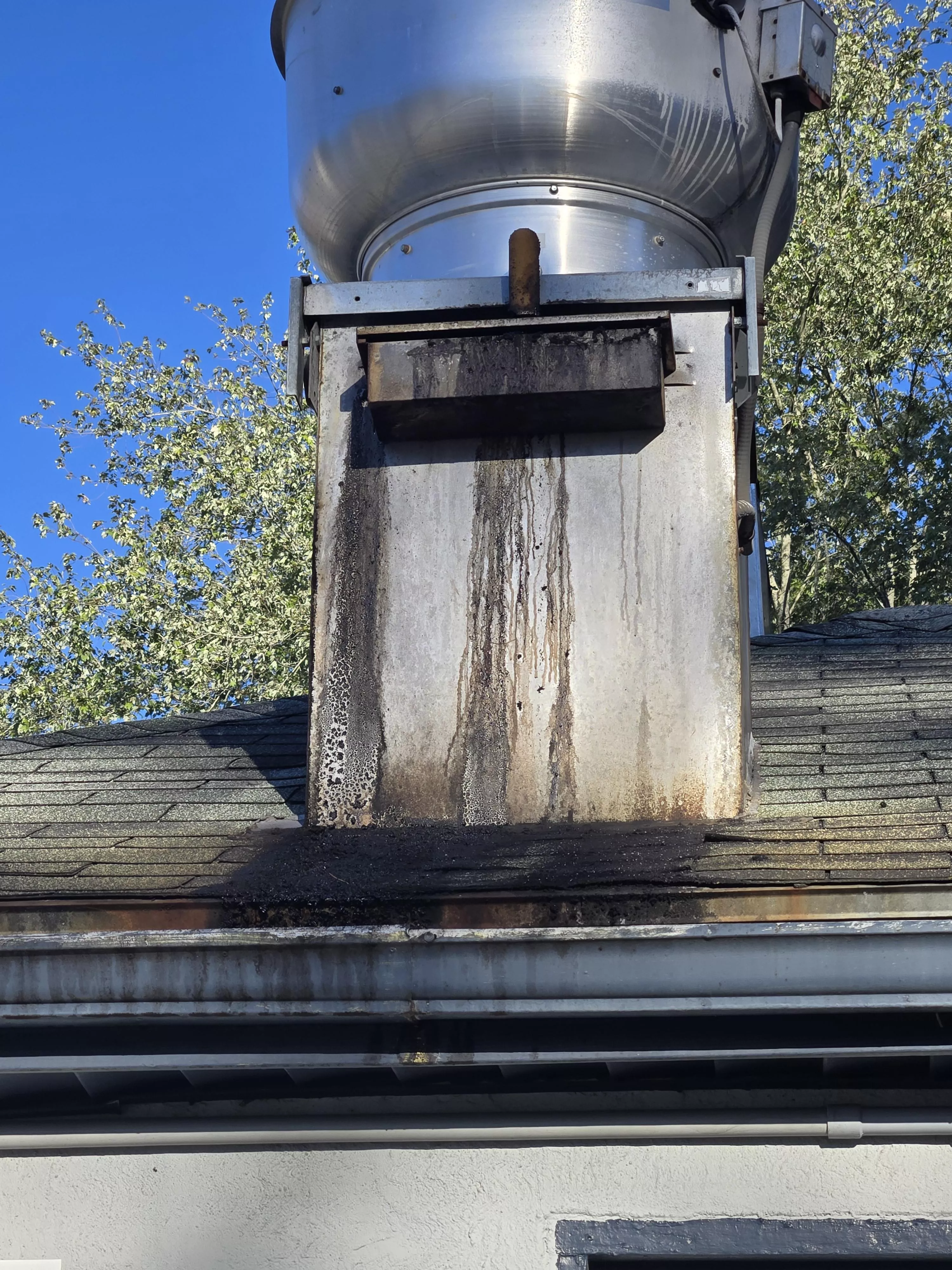 Exhaust fan leaking grease (oc)