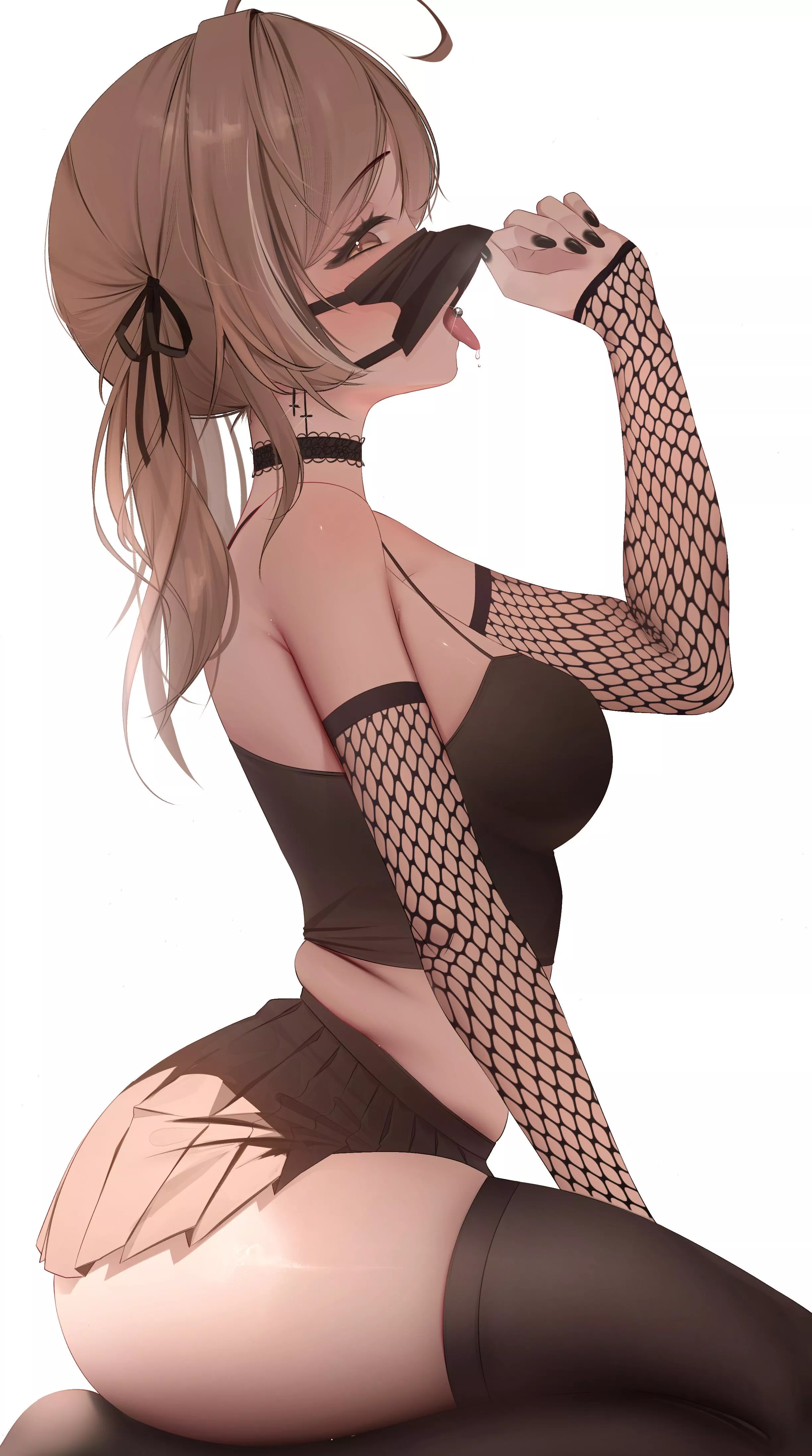 [F4A] You see your classmate strike this pose while you two are alone, what do you do?