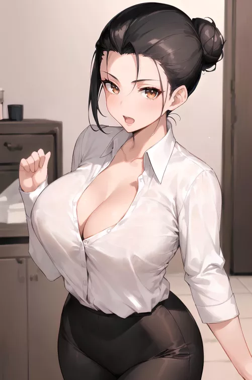 Flustered Office Lady~ (AI-Generated)