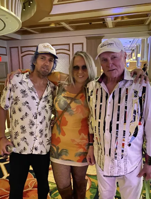 FM4F or FM4FM.   Just left dinner with Mike Love of The Beach Boys. Who is awake