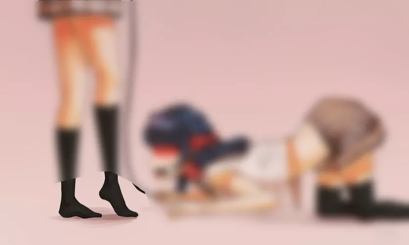 Focus and edge to Mommy socks loser! Remember to also open your wallet for mommy~