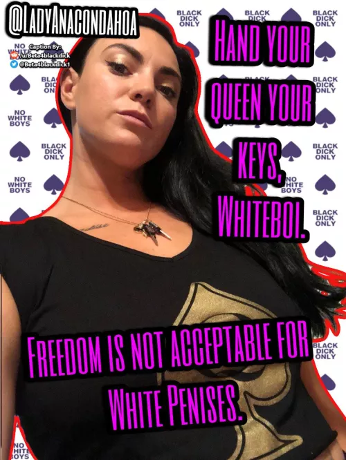 Freedom is NOT for your penis, whitebois.
