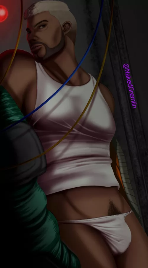 Gabriel recreating the last scene in Alien 