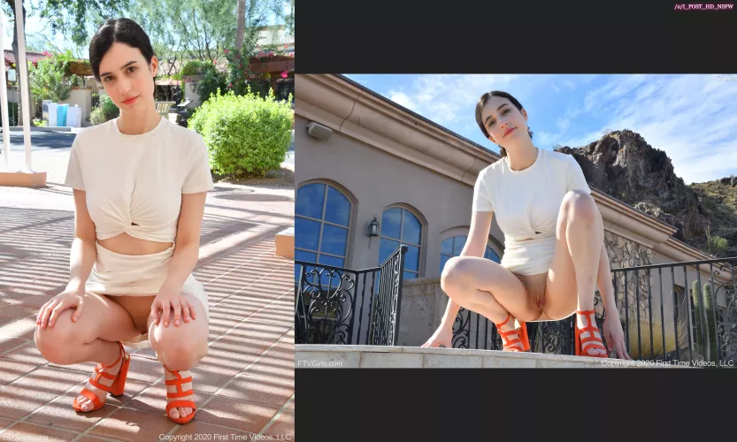 Giulia / A White Classic & Nudes In Heels