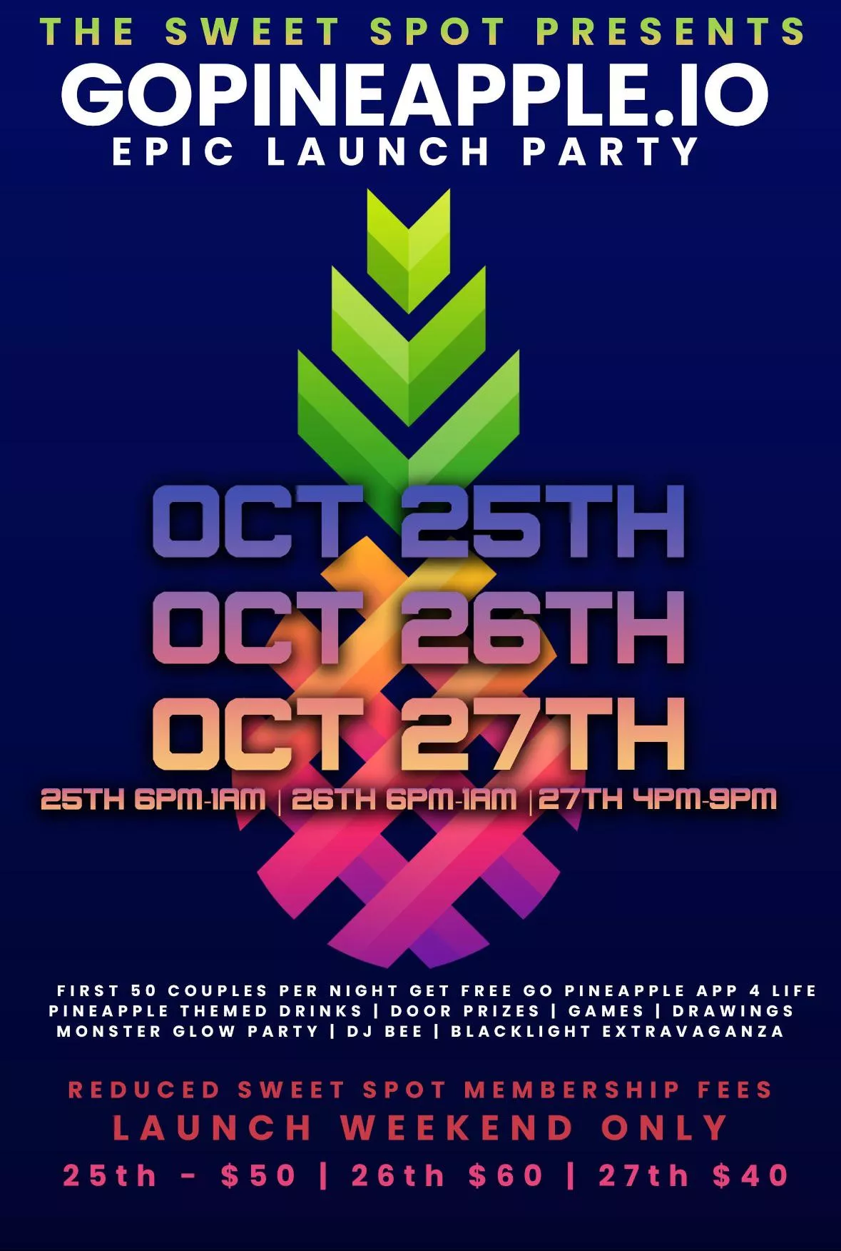 Go pineapple.io at The Sweet Spot 