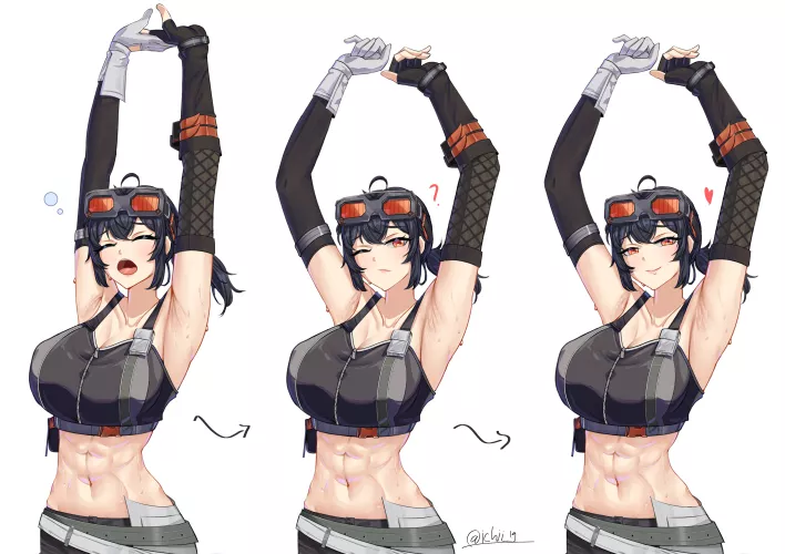 Grace stretching[Ichii_19]