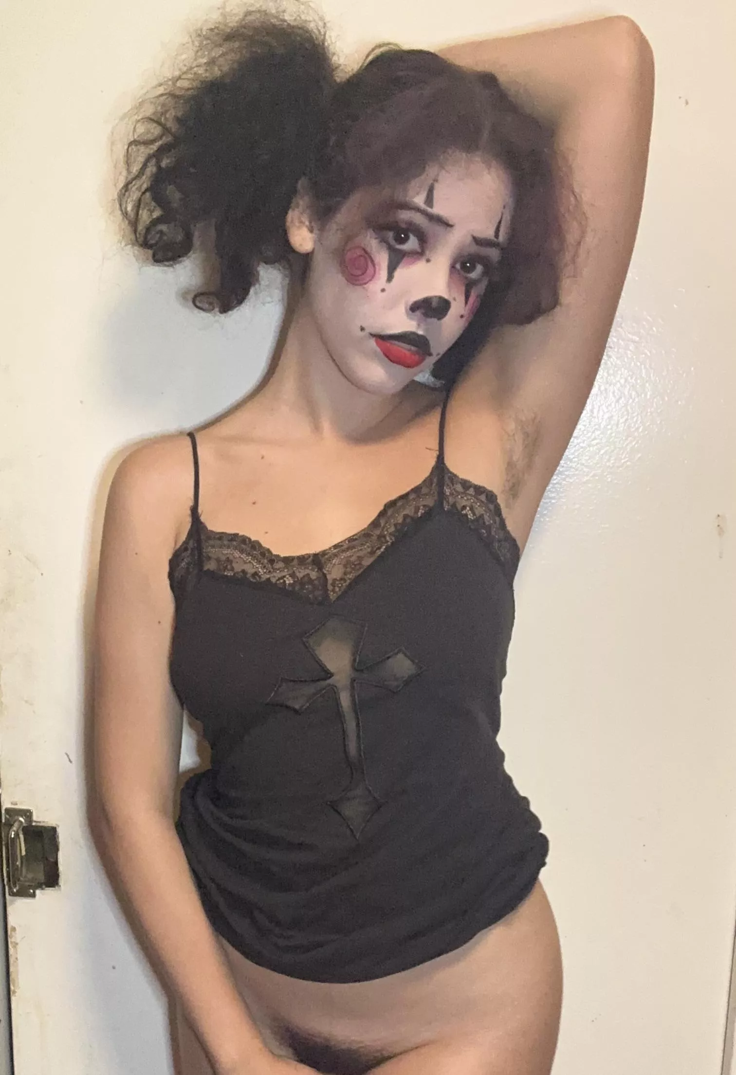 Hairy Goth Clussy and Pits