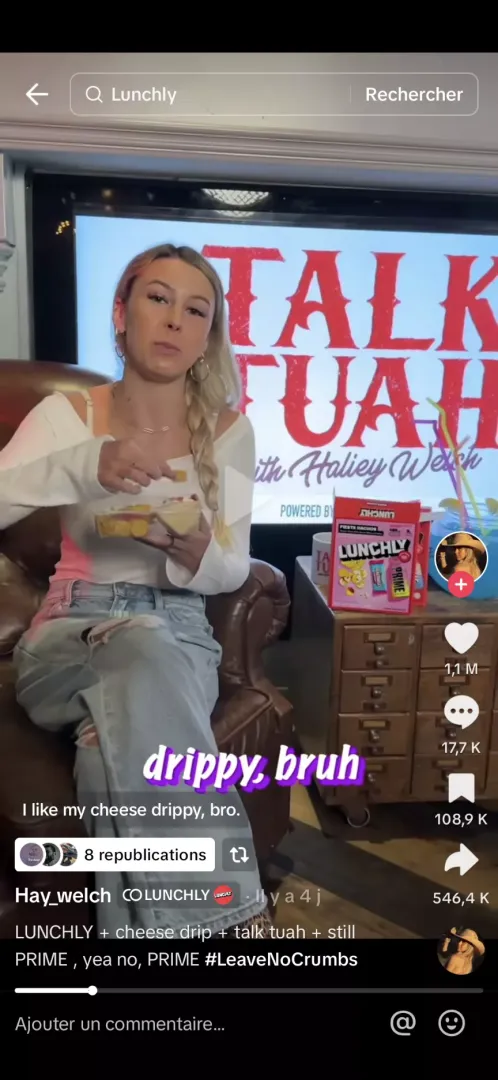 Hawk Tuah girl like her cheese drippy bruh