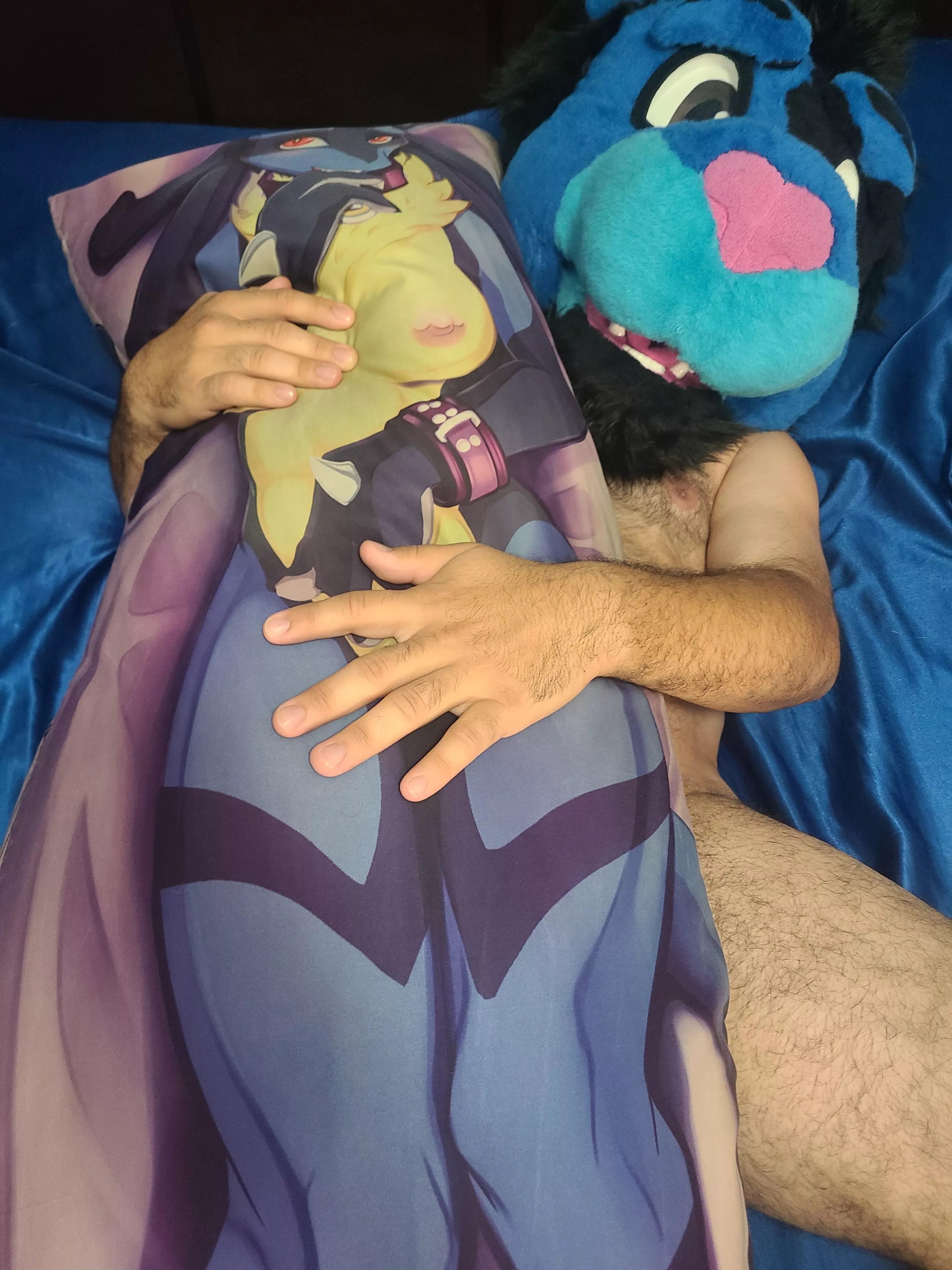 Hehe, I love to cuddle with her~ See more on my OF! (OF: LustyLion9869) 2 posts a day!