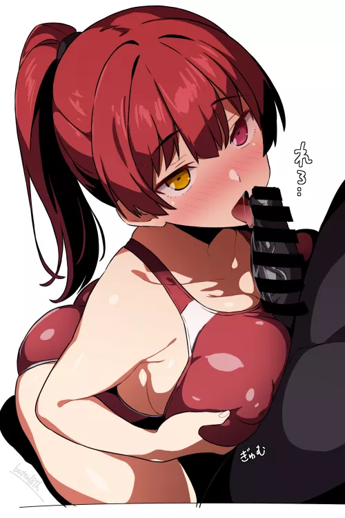 Houshou Marine Swimsuit Paizuri ( Batta 16-Sei ) [Hololive]