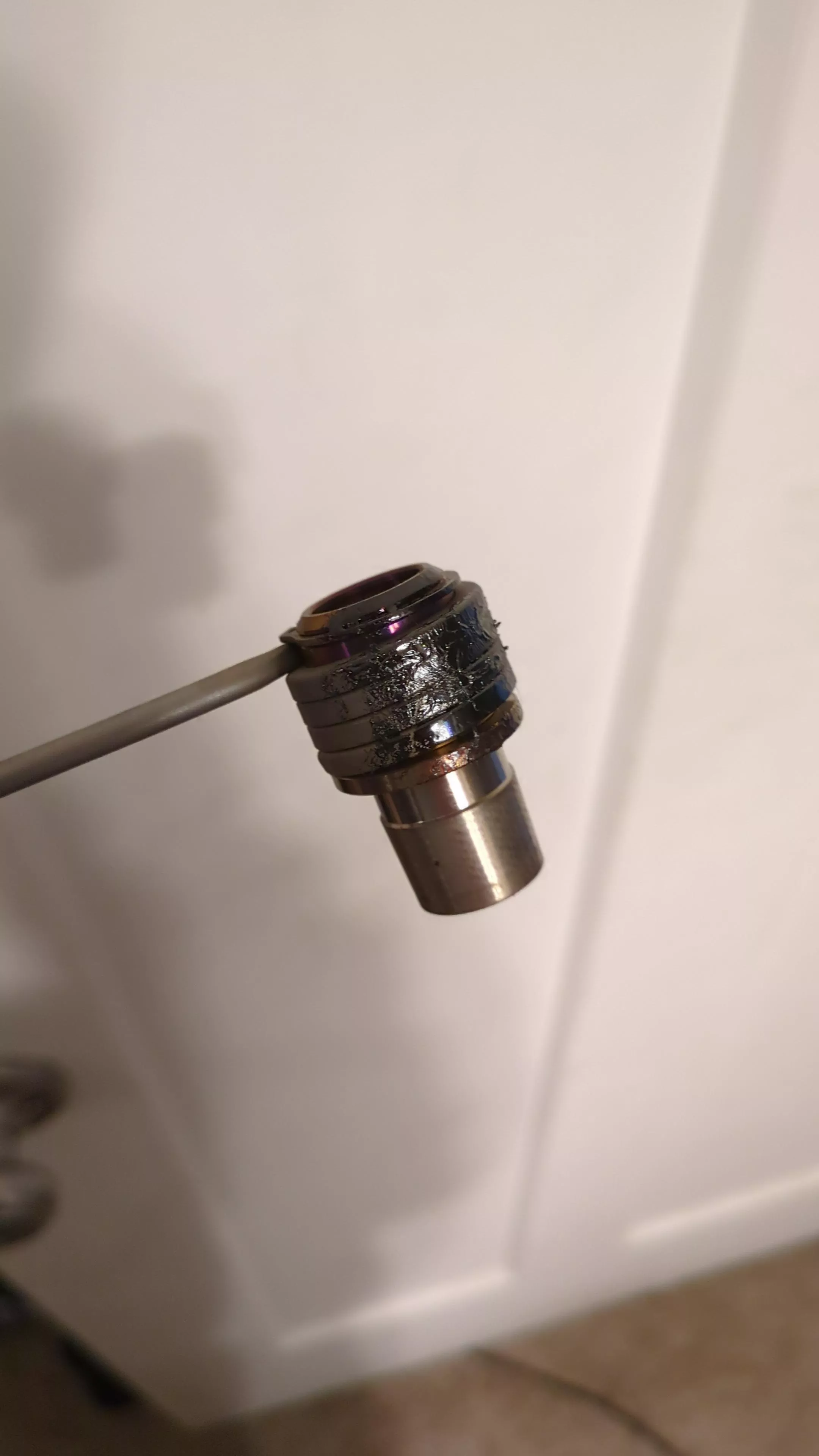 How to get melted carpet off of B-Zero coils