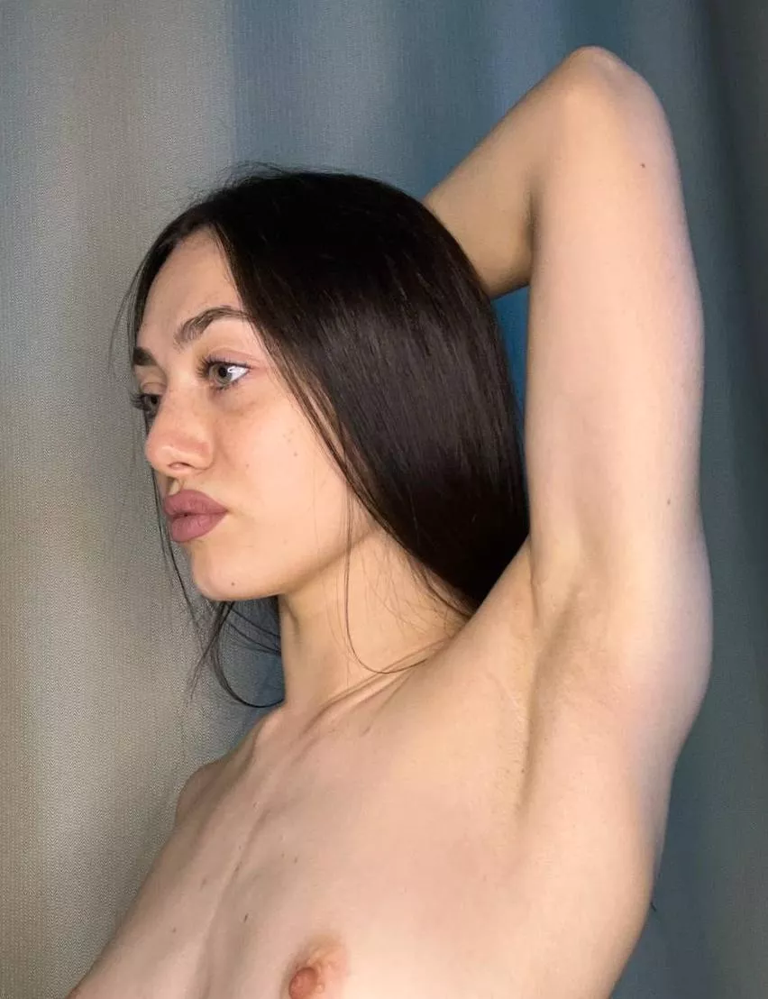 I already pictured you licking my armpits and moving on to my little tits lower down