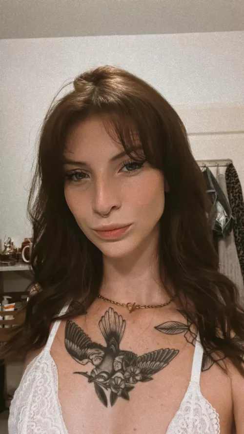 I hope you like brunette with tatoo.