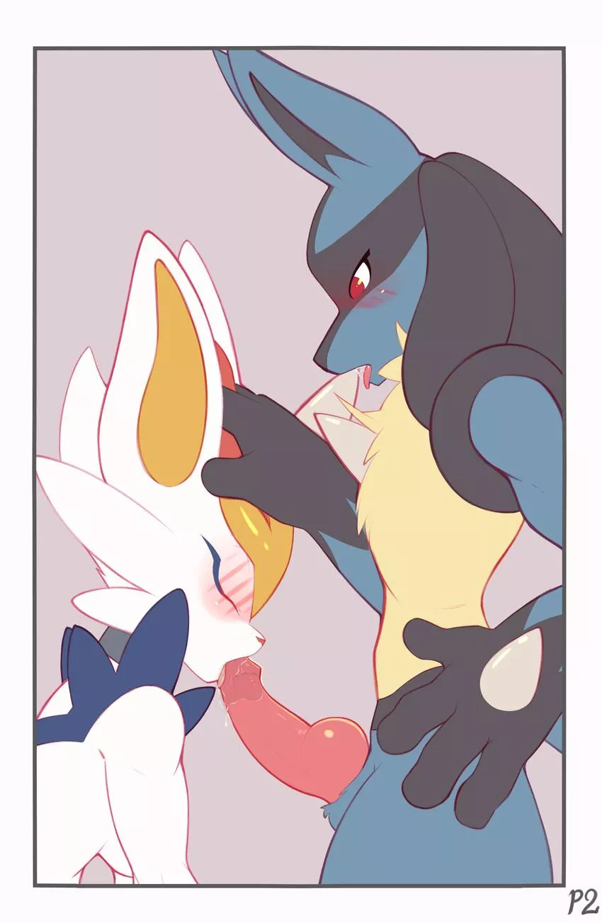 I love sucking knotted Lucario cock~ [MF] (crombie) 