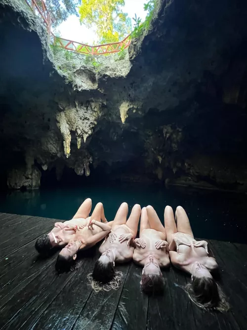 If you go deep enough, you might see water nymphs in the cenotes
