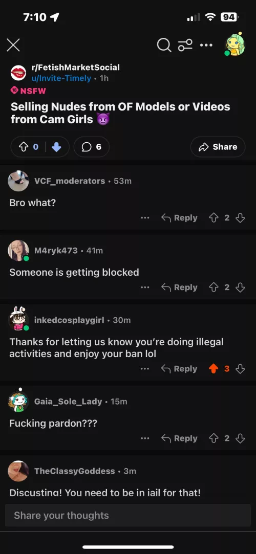 Invite-timely selling others content 