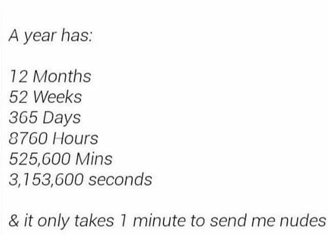It only takes a minute 