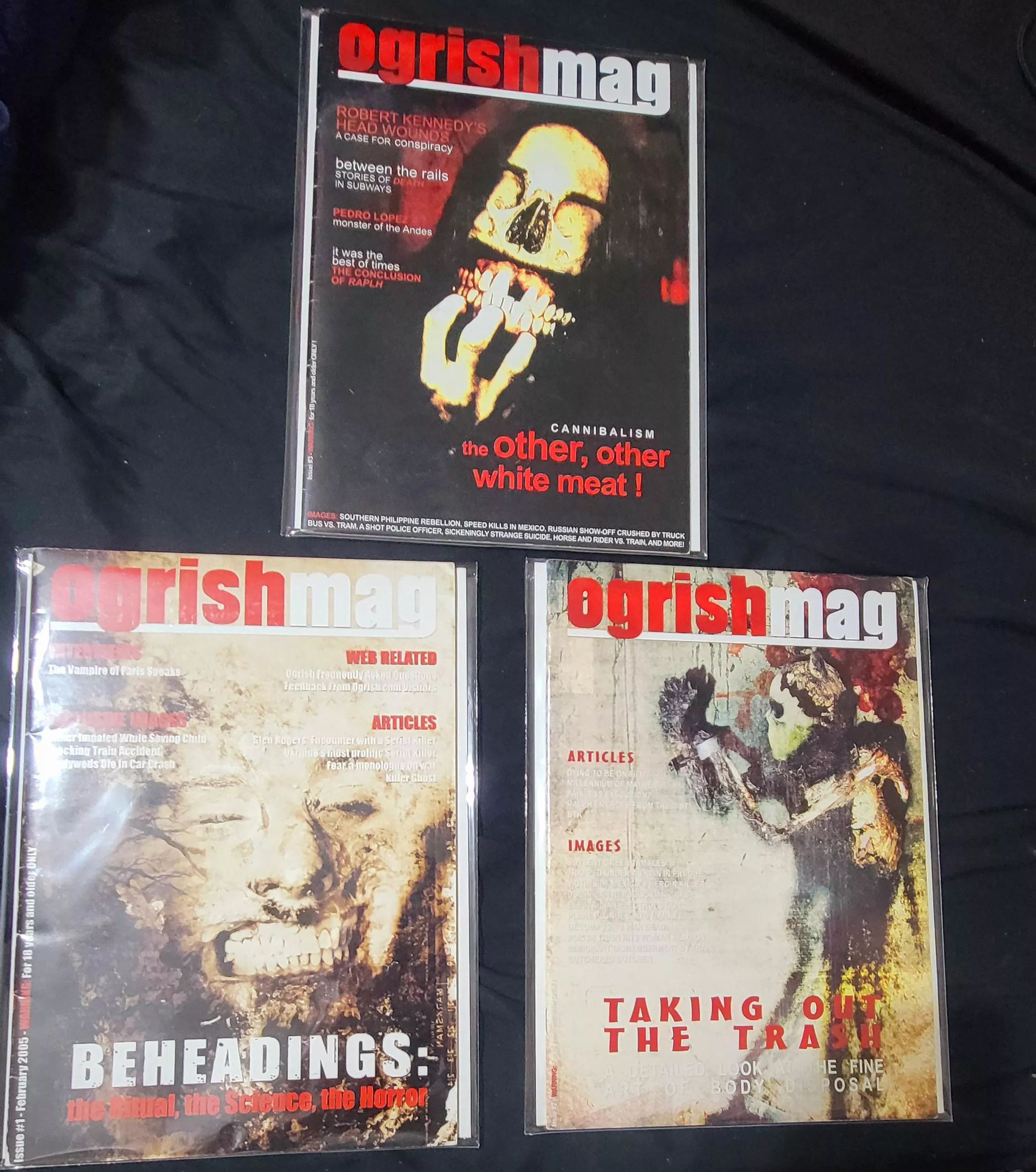 Just aquired the first 3 OgrishMags, will upload HD scans of every page to Archive.org. 