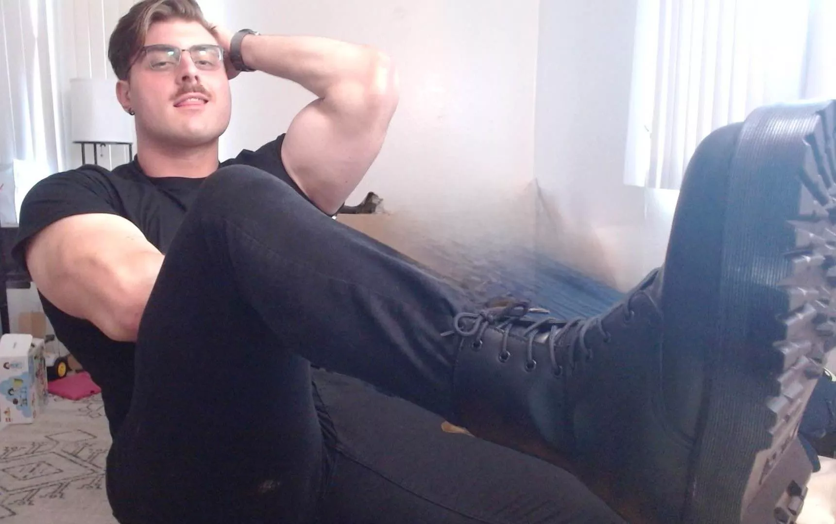 Kicking back on a crisp fall day