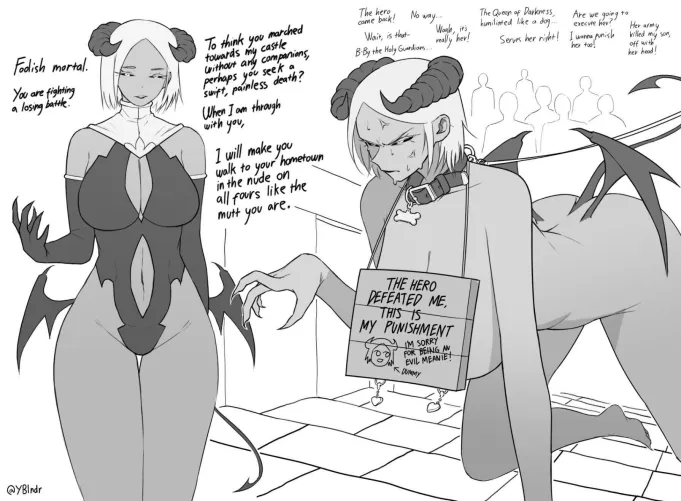 Killing a demon of her power was impossible but breaking her was an easy task no matter what the cumdump says