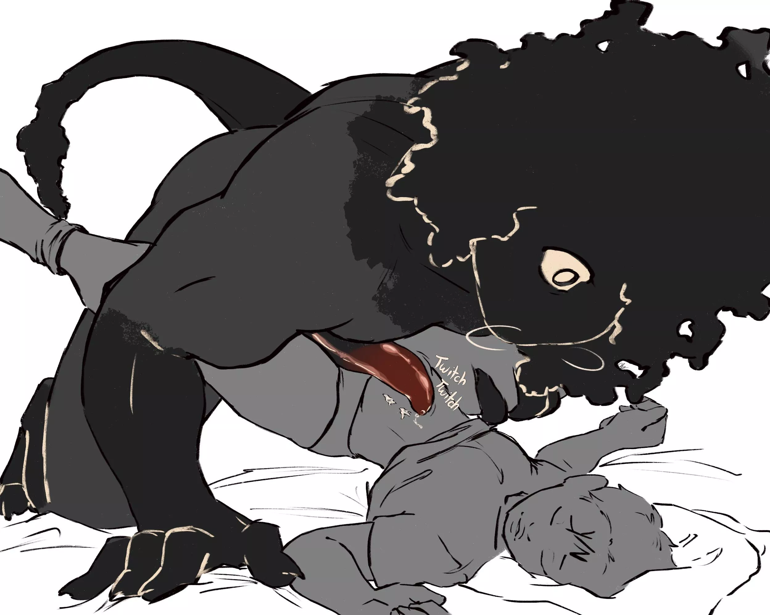 Kinktober day 5 - Somnophilia w a sleep paralysis monster 