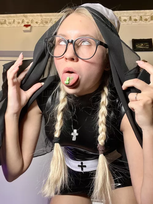 Latex sinful nun by Mia Sofi