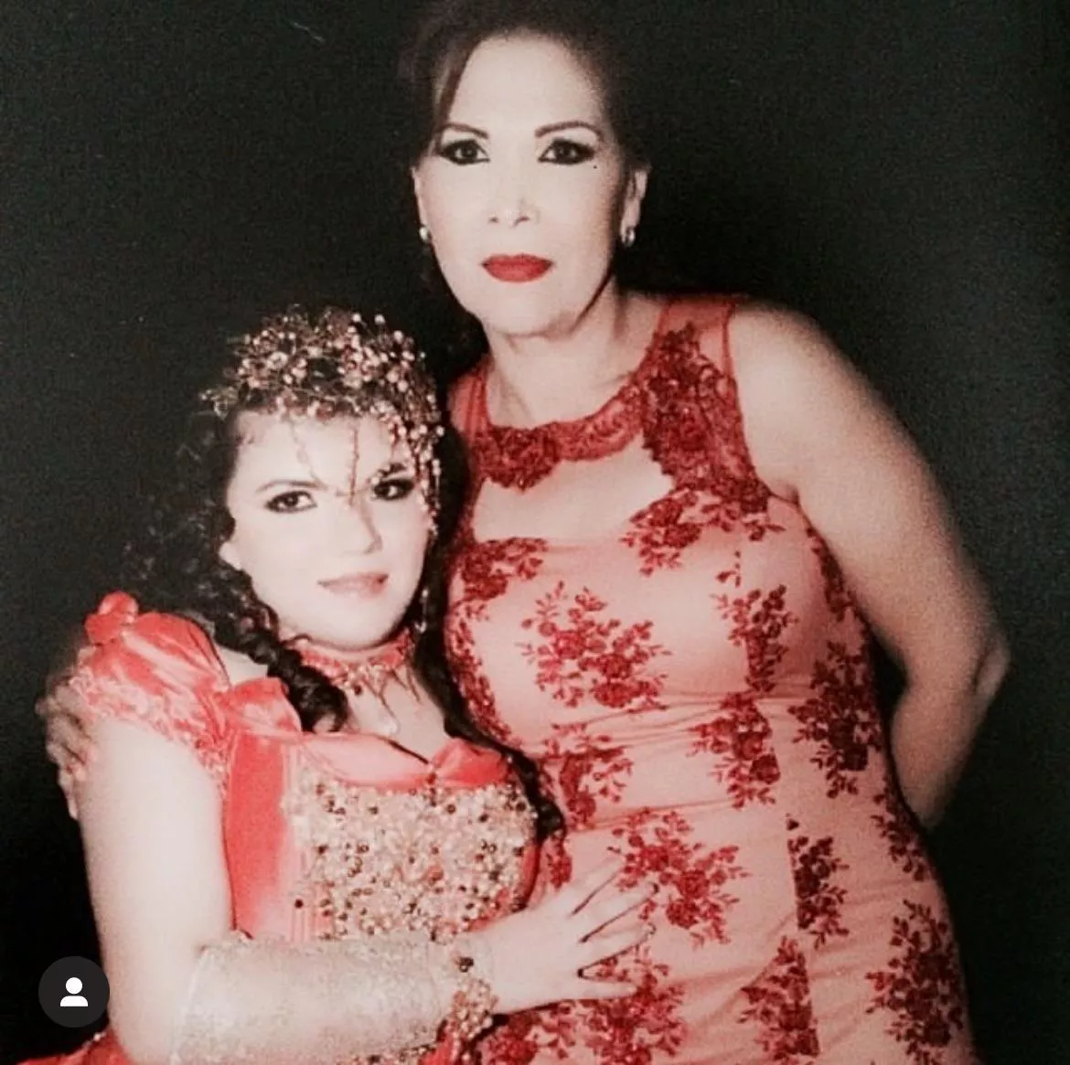 Maria Luisa Torres Felix(sister of Manuel Torres Felix/El M1, Javier Torres Felix/El JT) with her niece Estrella Meza Torres (daughter of Aida Elizabeth Torres Felix and Raul Meza Ontiveros) 