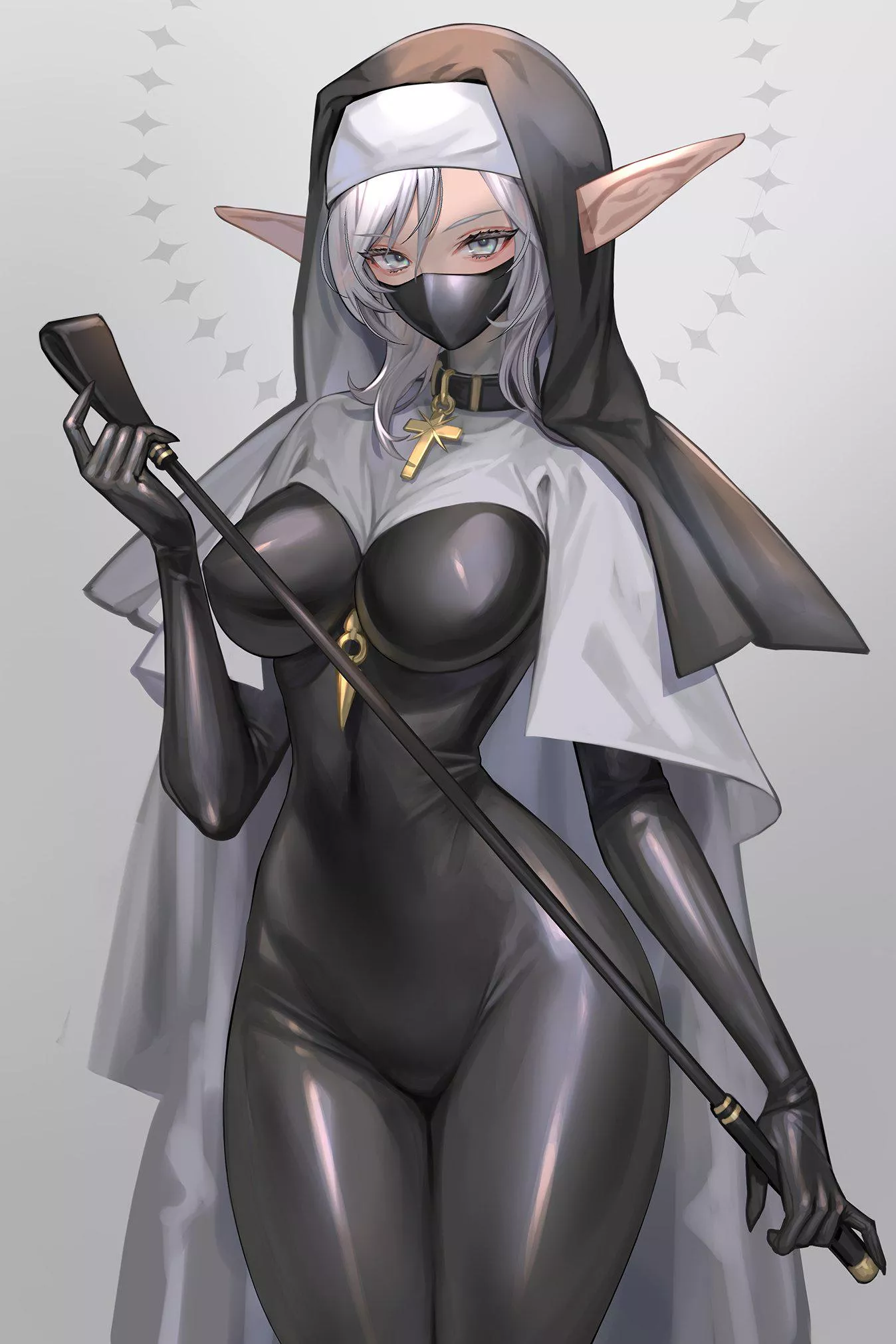 Masked Elven Nun (Hitowa ) [Original]