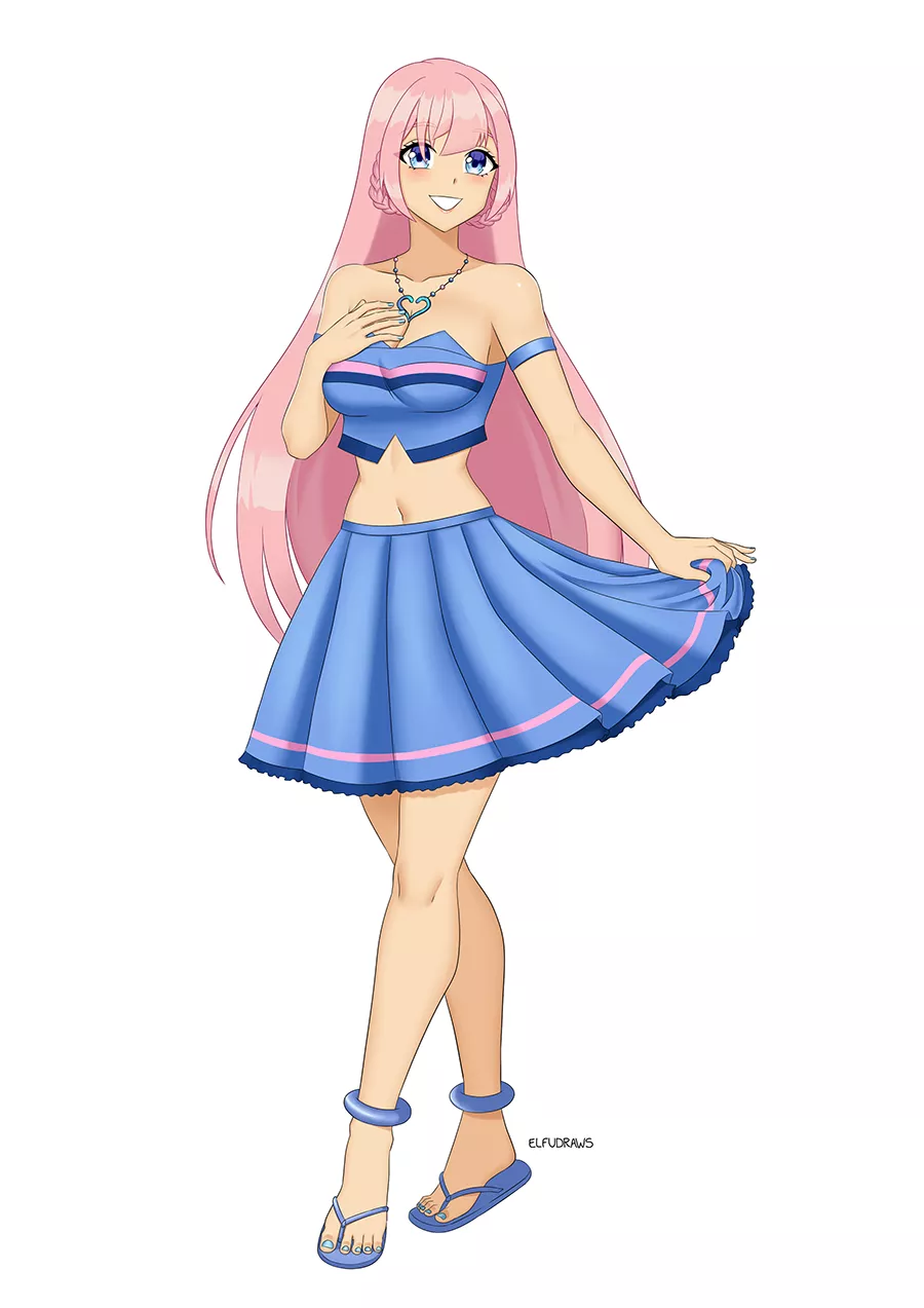 Mermaid Princess Himeko (elfudraws)