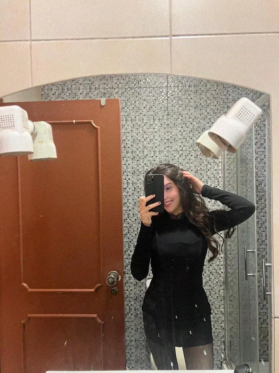 Messy hair, don’t care… but still touching it like I do