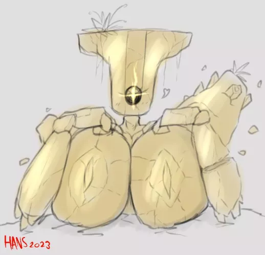 Mommy Aurelinite has some big tits (art by hansnsfw)