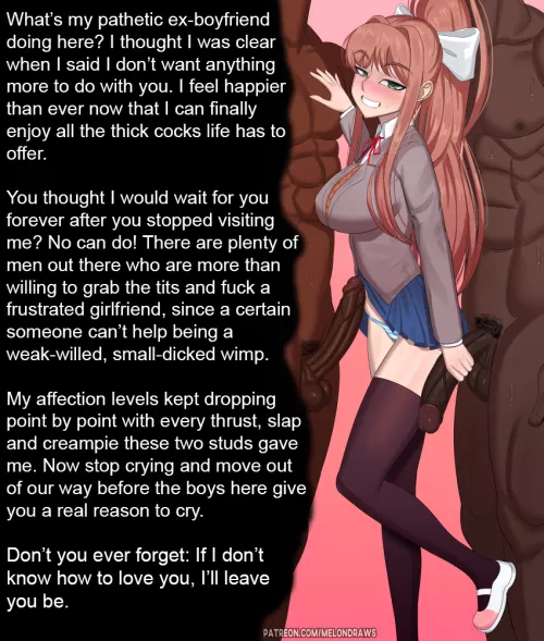 Monika dumps you [netorare] [humiliation] [breakup] [artist: melondraws]