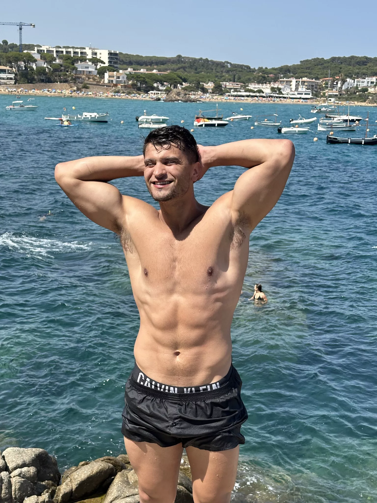 My armpits must be a little salty after being at the beach