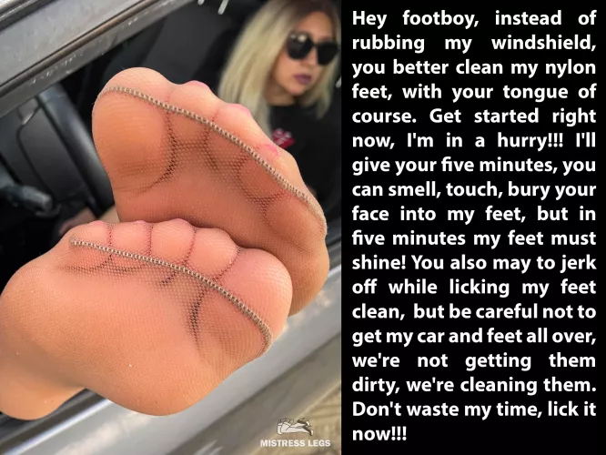 My feet are ready to be cleaned