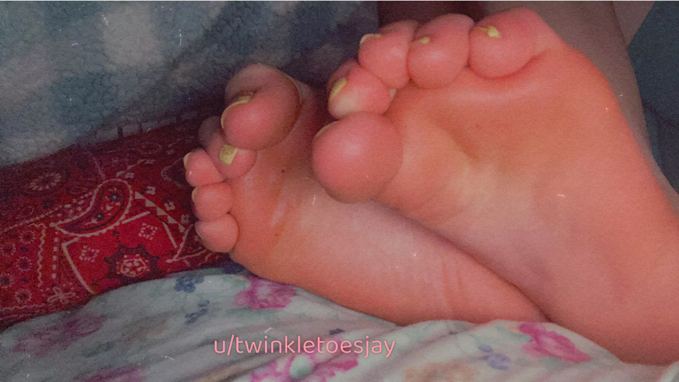 My freshly oiled feet could be put to good use, got any suggestions 🤔😉