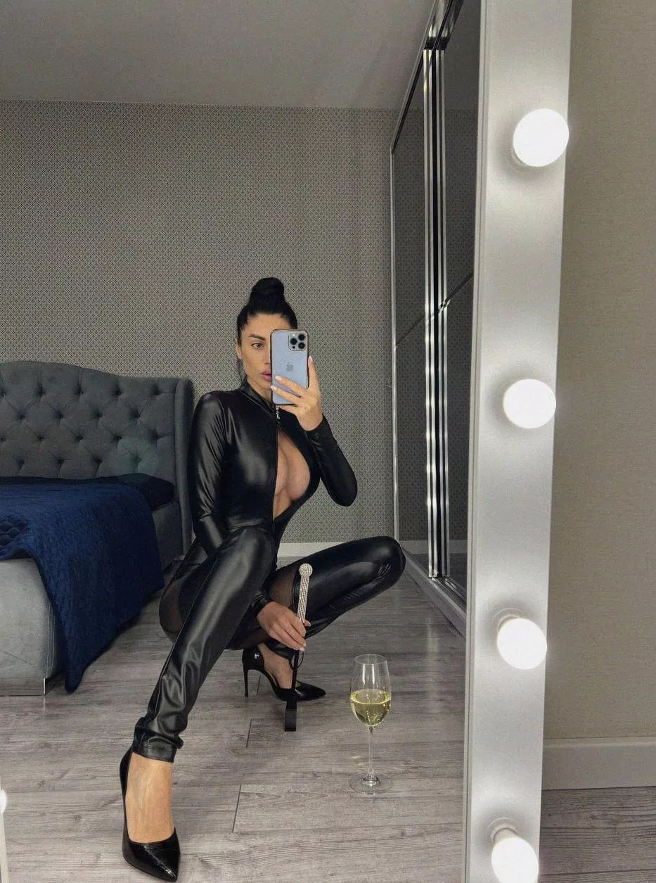 My latex might not be shiny enough, but I hope you'll polish it to a gleam