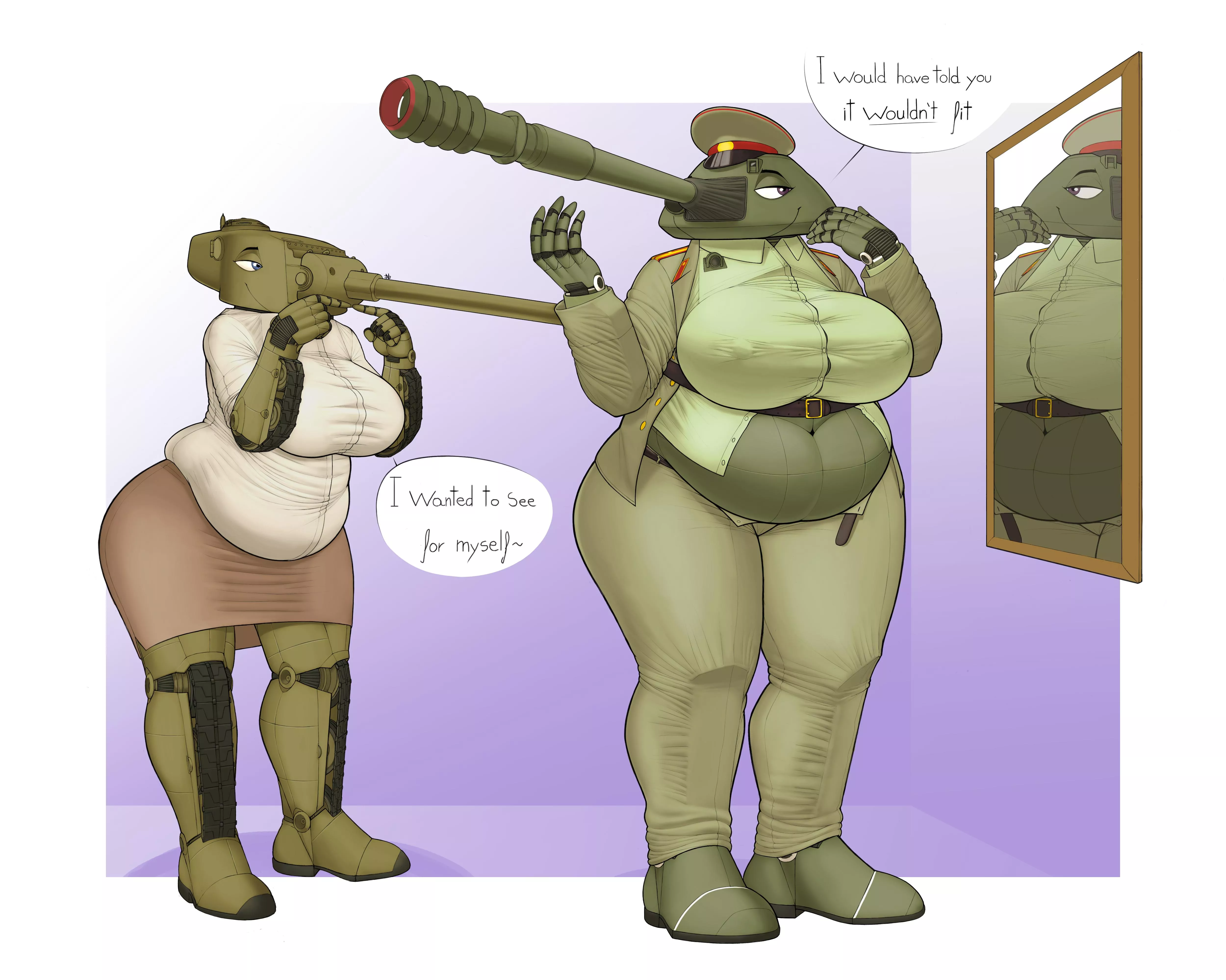 Nadia was never close to skinny, but she's definitely grown since she was new. [F/F] (Noicem/Ndragon3)